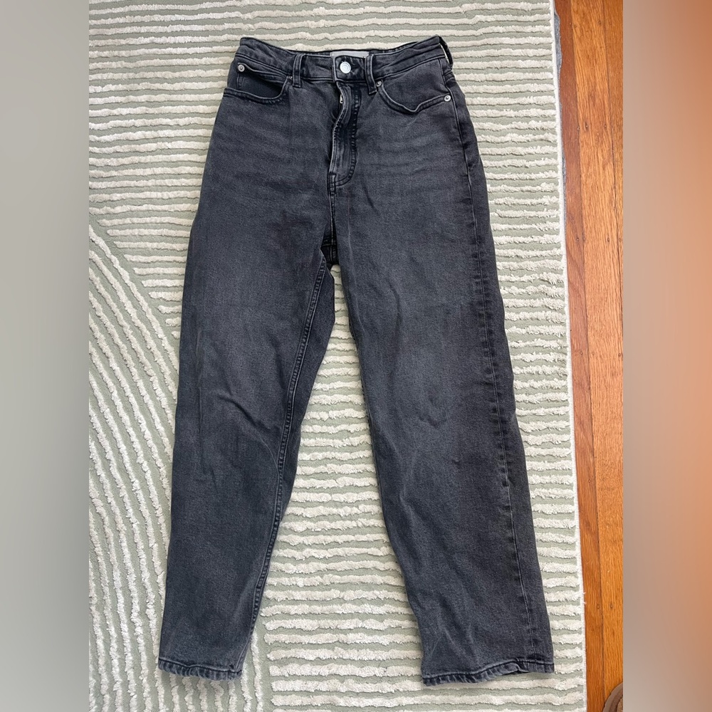 Everlane Curvy Way-High Jean in Size 27 in Washed Black